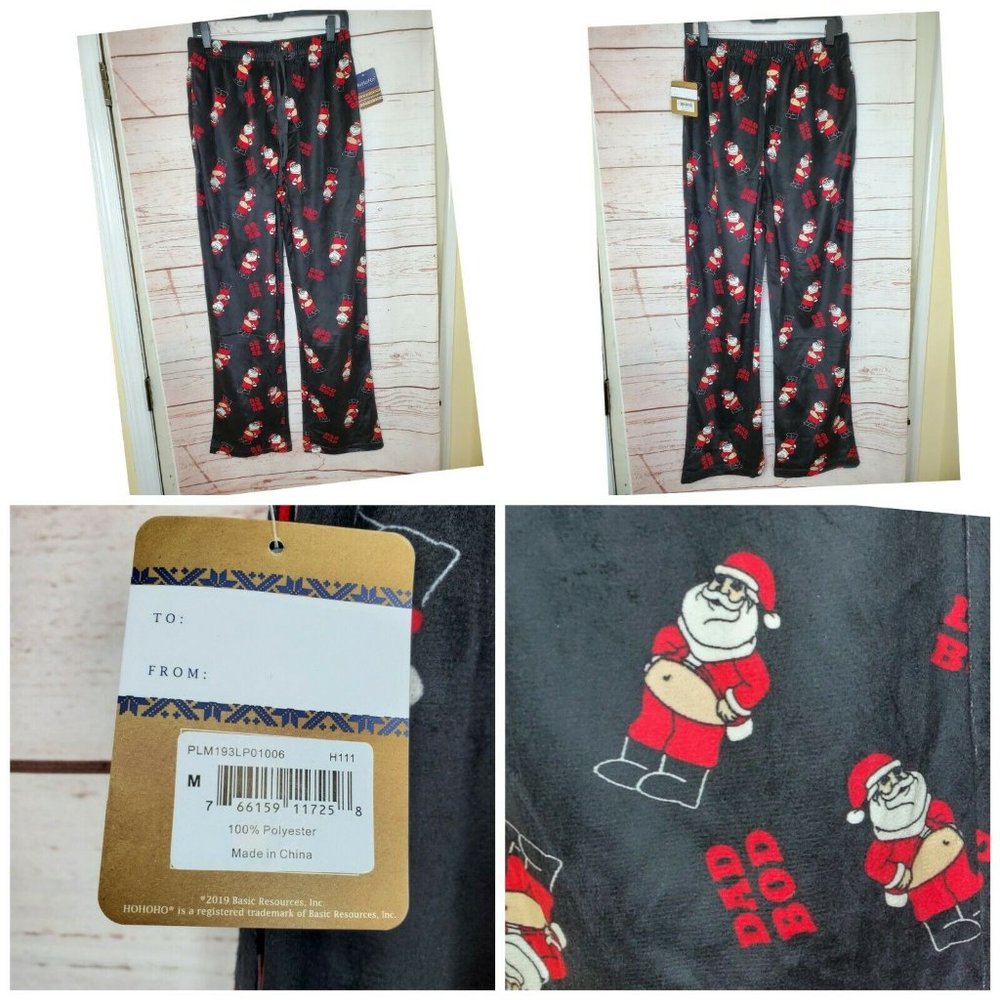Dad Bod Ho Ho Ho Collection Med Fleece P.J Pants